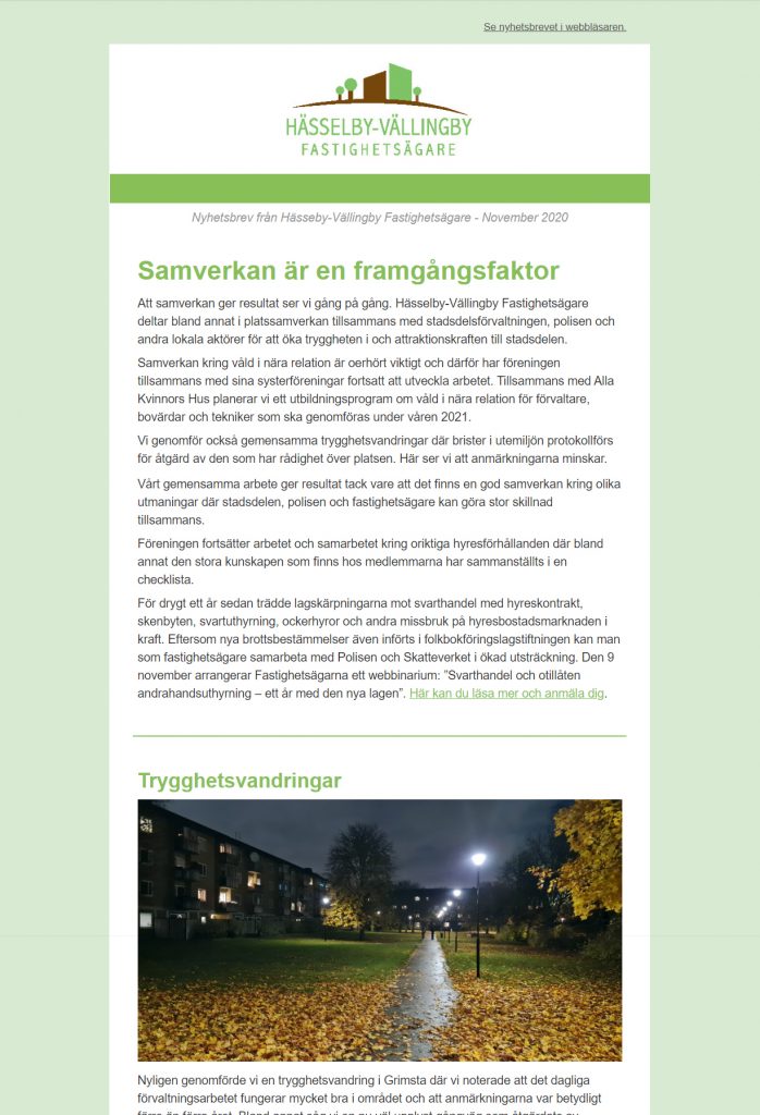 Nyhetsbrev november