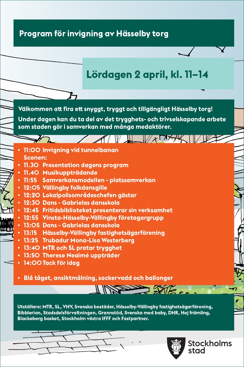 Invigning av Hässelby torg